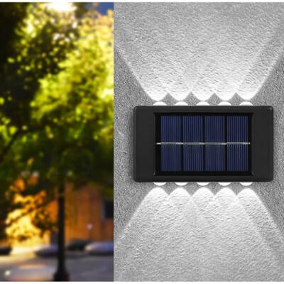 10 Ledli Solar Bahçe Dış Mekan Duvar Aydınlatması 2'li Set - 1