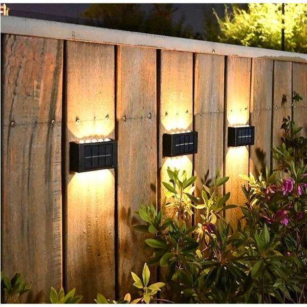 10 Ledli Solar Bahçe Dış Mekan Duvar Aydınlatması 2'li Set - 4