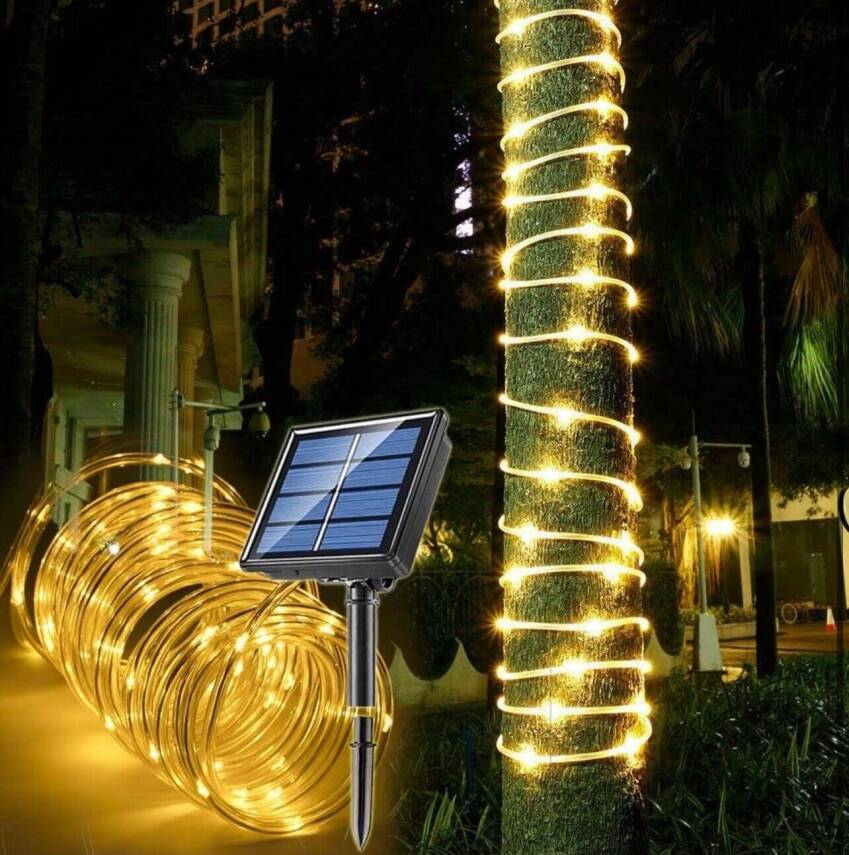 10 Metre Güneş Enerjili Hortum LED Işık - 2