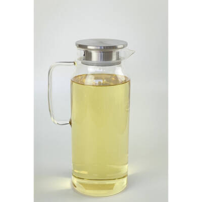 1500 ml Borosilikat Cam Su Sürahisi - Metal Kapaklı ve Isıya Dayanıklı - 4
