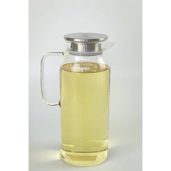 1500 ml Borosilikat Cam Su Sürahisi - Metal Kapaklı ve Isıya Dayanıklı - 4