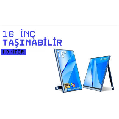 16 İnç Taşınabilir Monitör - 1