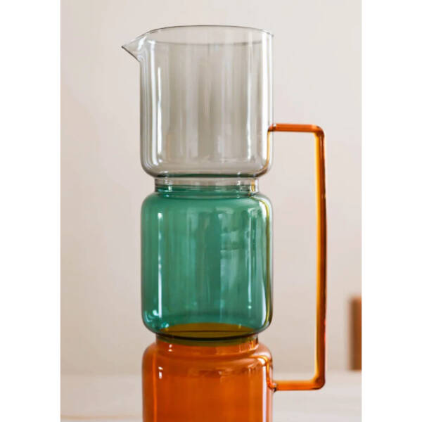 1670 ml Renkli Cam Sürahi - 2