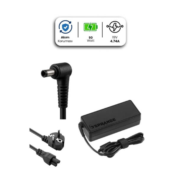 19V 4.74A 5.5 * 2.5mm 90W TOSHIBA İçin Laptop Adaptör - 1