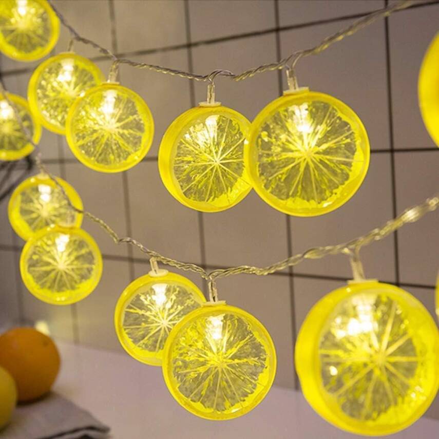 2m 10 Led Pilli 2 Kademeli Limon Led Işık - 1