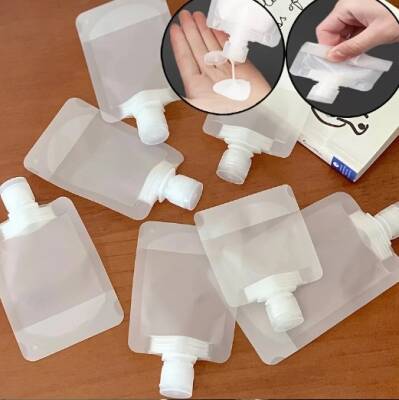 3 Adet 100ml Krem Şampuan Kabı Tekrar Kullanılabilir Set - 1