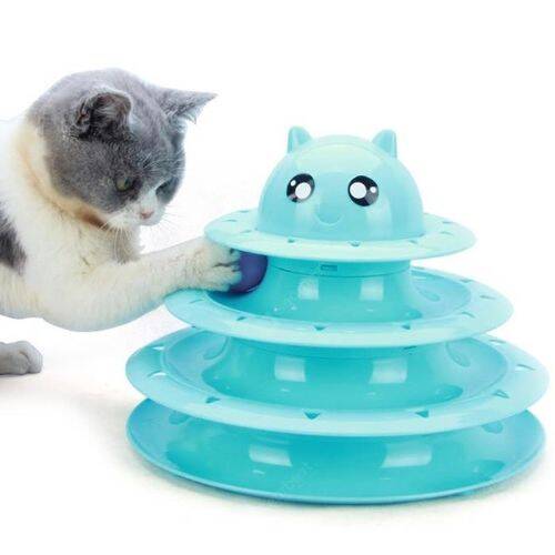 3 Katlı Kedi Oyuncağı Turntable Cat Toy - 2