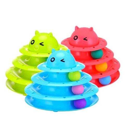 3 Katlı Kedi Oyuncağı Turntable Cat Toy - 5