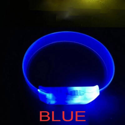 3 Modlu Pilli LED Işıklı Esnek Parti Bilekliği Mavi - 3