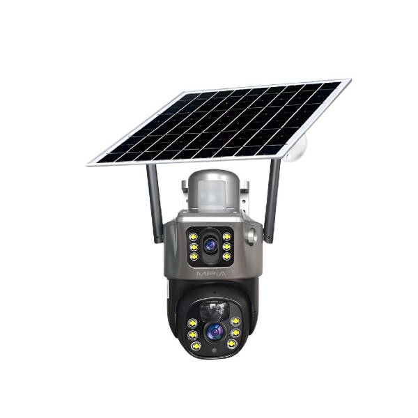 3 MP + 3 MP Çift Lens Solar TF Kart Girişli 4G Kamera - 1