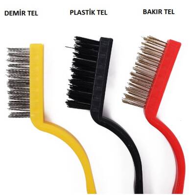 3 Parça Tel Fırça Detaylı Temizlik Seti - 3