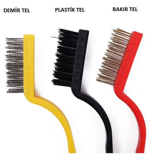 3 Parça Tel Fırça Detaylı Temizlik Seti - 3