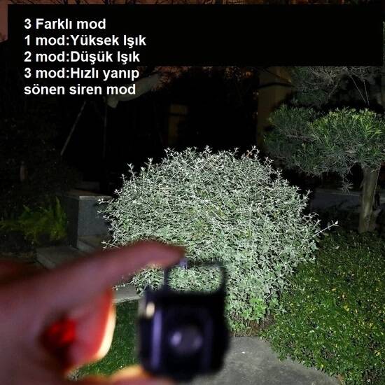 30 Ledli Mıknatıslı Mini Anahtarlık Flash Kamp Lambası - 5