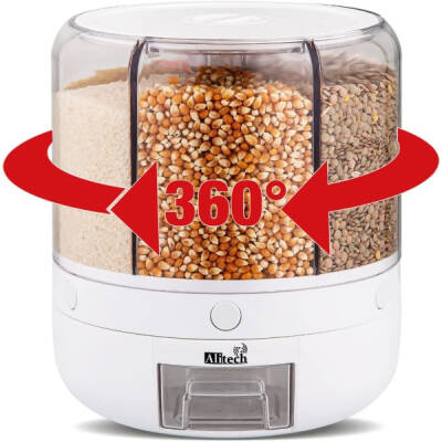 360° Dönebilir 10 Litre Gıda Organizeri - 1