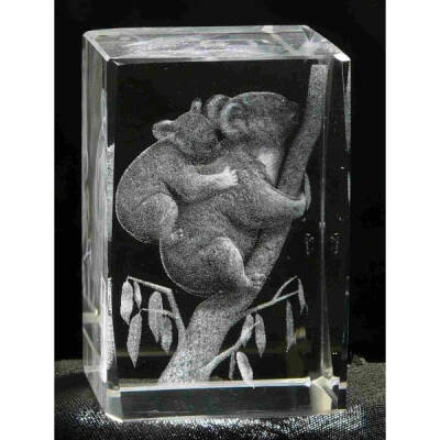 3D Kristal Koala Modeli - 2