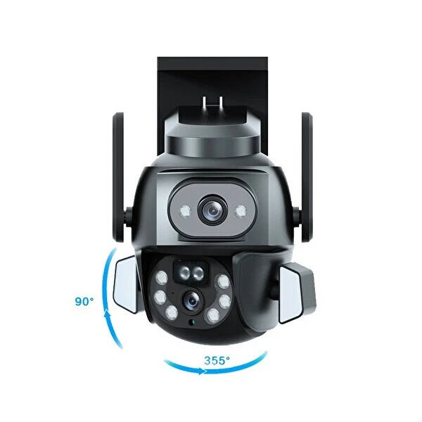 3MP + 3MP Wi-Fi IP TF Kart Girişli Optik Zoom Kamera - 1