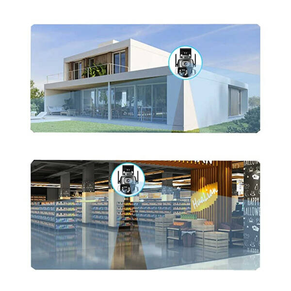 3MP + 3MP Wi-Fi IP TF Kart Girişli Optik Zoom Kamera - 2