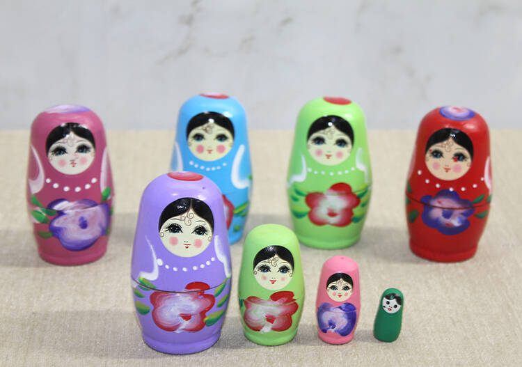 4'lü Ahşap Matruşka - 1