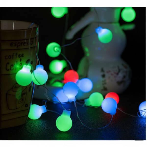 5m 28 Led RGB Işık Şeffaf Kablo Fişli Eklemeli - 1