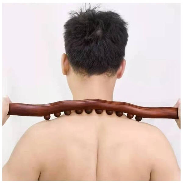 60 cm Doğal Ahşap Masaj Sopası - 2