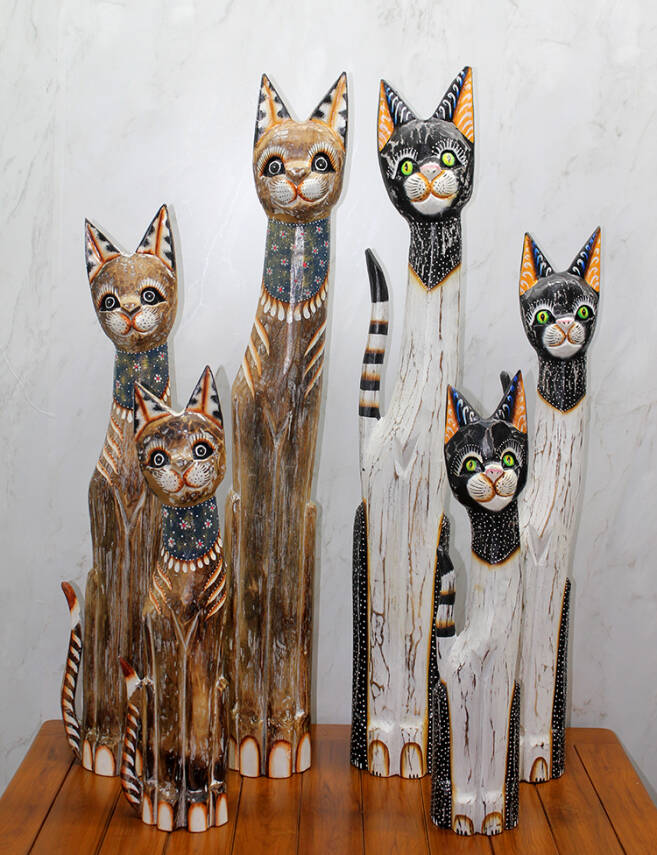 Ahşap 3'lü Kedi Seti 1 Metre Model 3 - 1