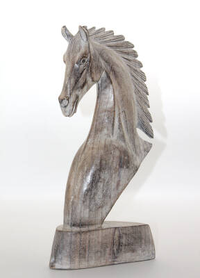 Ahşap At Büstü 40 cm