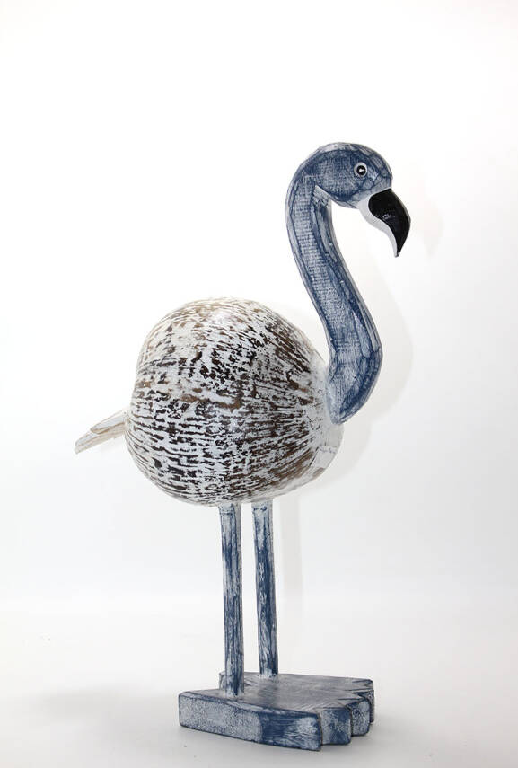 Ahşap Flamingo Figürü - 1