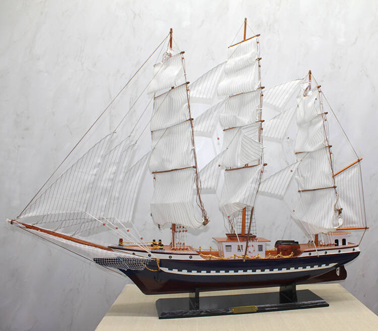 Ahşap Yelken Gemi Model 4 - 1