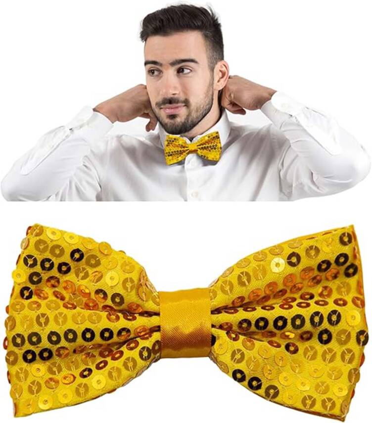 Altın Payetli Pullu Papyon - 3