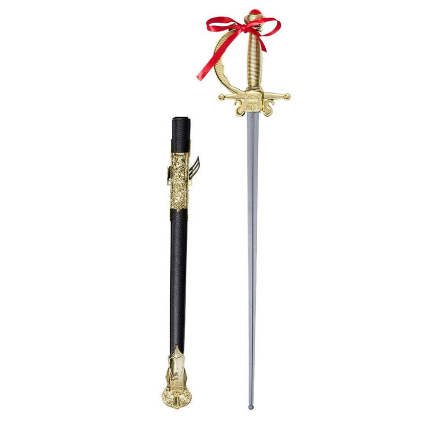 Altın Renk Kabzalı Oyuncak Şövalye Kılıcı – 68 cm - 1