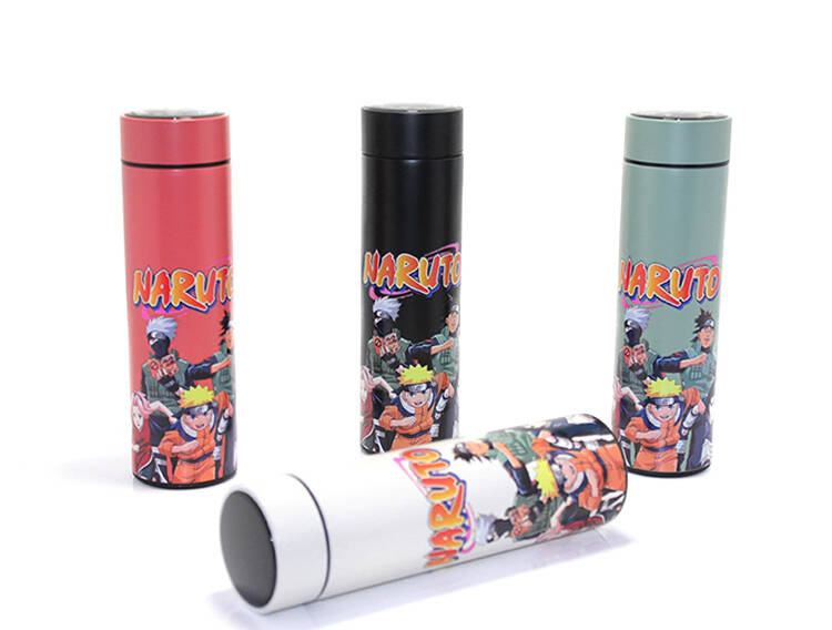 Anime Baskılı Dijital Göstergeli Termos 500 ml Model 3 - 1