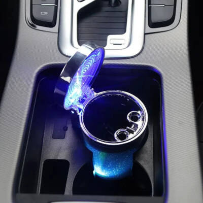 Araç İçi Oto Kokusuz Küllük RGB Işıklı Kapaklı - 5