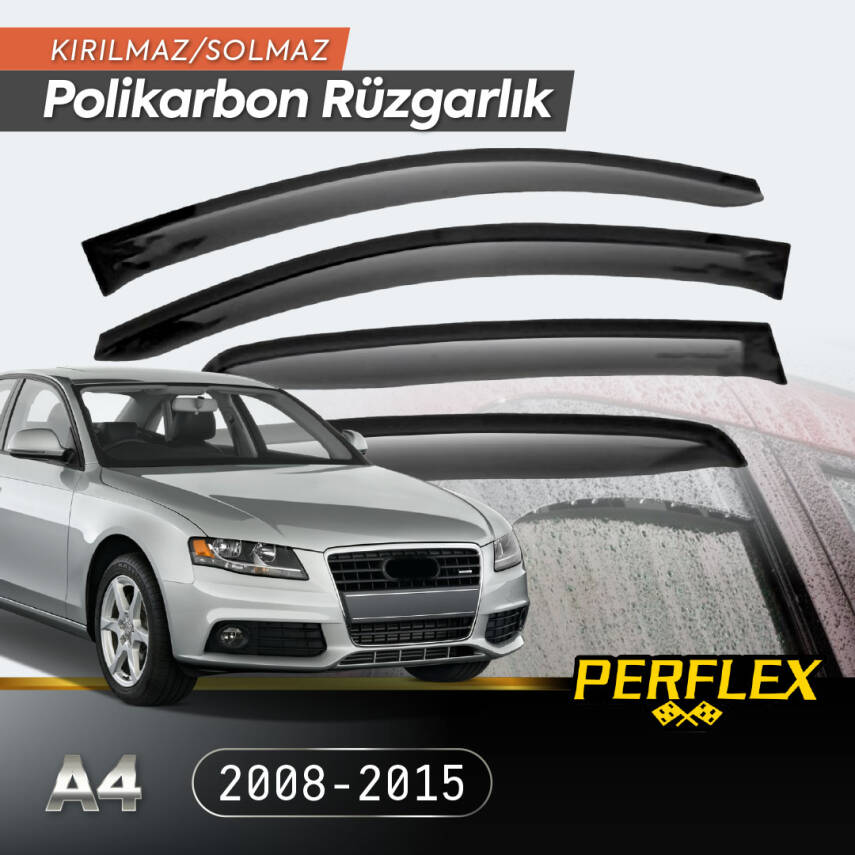 AUDI A4 2008-2015 CAM RÜZGARLIĞI V2 DÜZ - 1