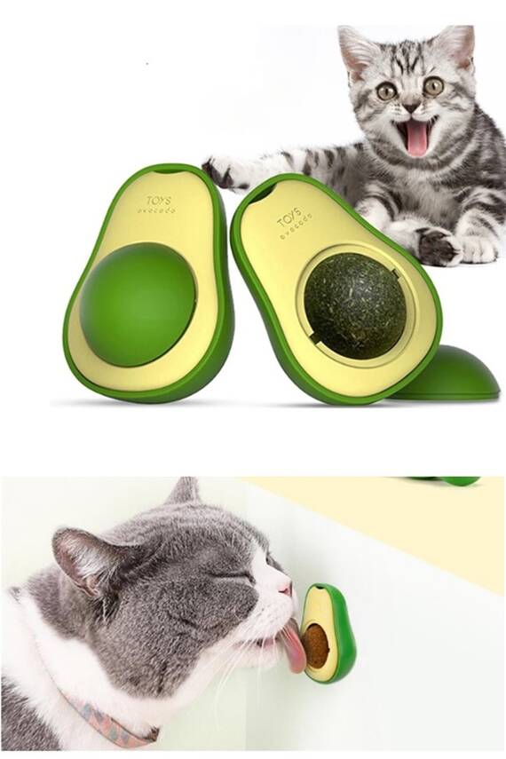 Avokado Tasarımlı Kedi Yalama Topu - 1