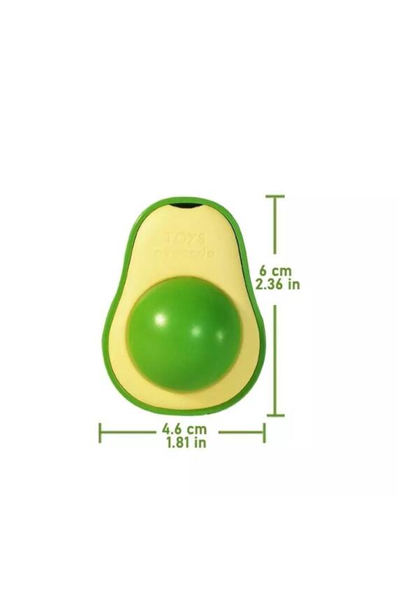 Avokado Tasarımlı Kedi Yalama Topu - 2