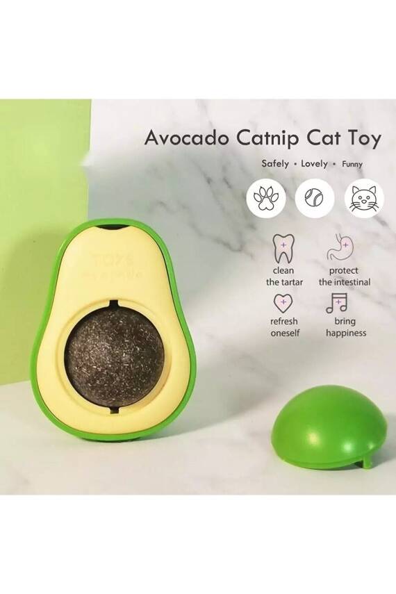 Avokado Tasarımlı Kedi Yalama Topu - 3