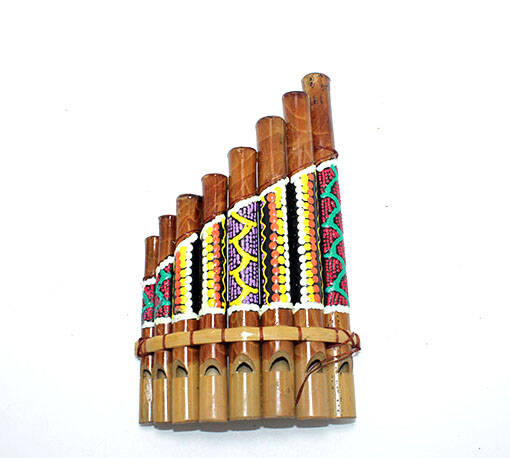 Bambu Batikli Pan Flüt - 1