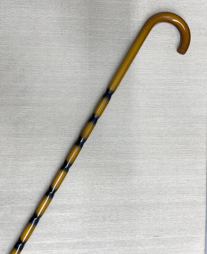 Bambu Desenli Zarif Ahşap Baston - 1