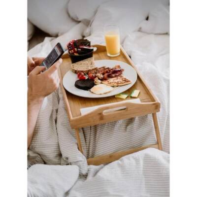 Bambu Kulplu Ayaklı Keyif Tepsisi (1)