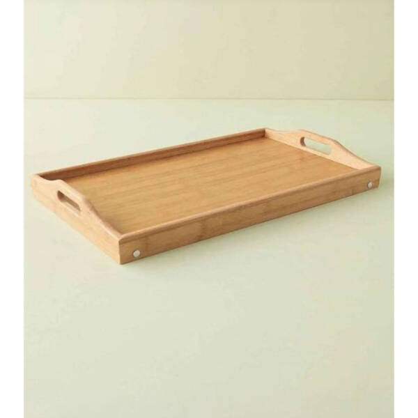 Bambu Kulplu Ayaklı Keyif Tepsisi - 3