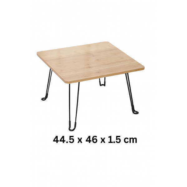 Bambu Metal Ayaklı Katlanabilir Kare Masa - 4