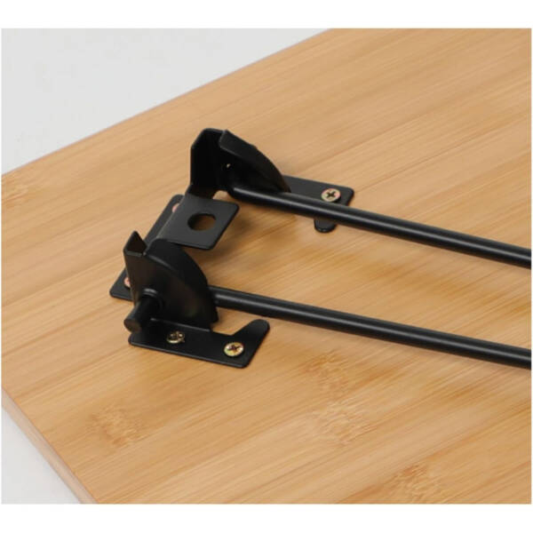 Bambu Metal Ayaklı Katlanabilir Kare Masa - 5
