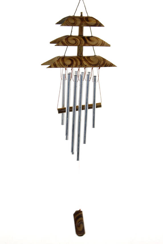 Bambu Metal Çanlı Rüzgar Çanı - 1