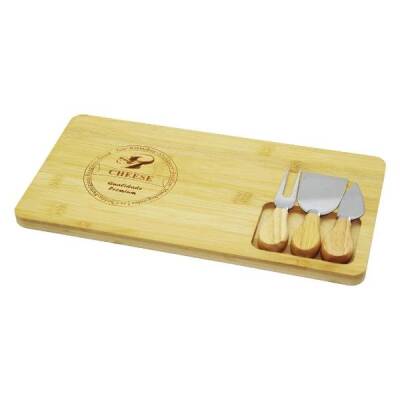 Bambu Peynir Kesme Sunum Tahtası - 1