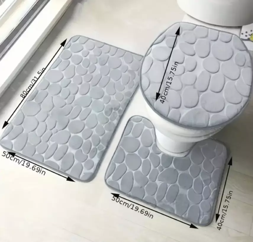 Banyo Tuvalet Paspas Seti 3 PARÇA - 1