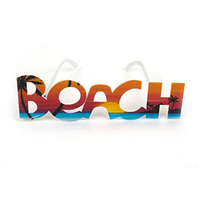 Beach Yazılı Parti Gözlüğü - 5