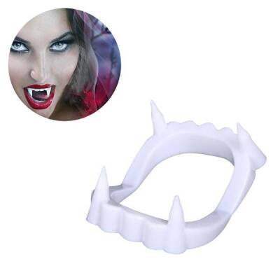 Beyaz Renk Çift Damak Takma Vampir Dişi - 4