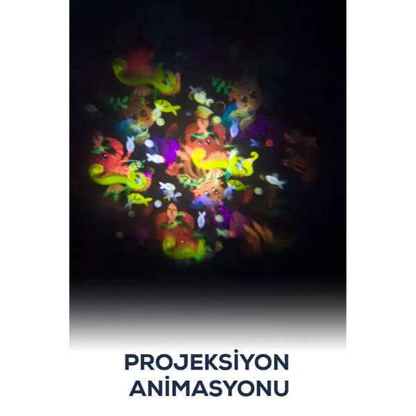 Bluetooth Özellikli Desenli Projektör Gece Lambası - 2