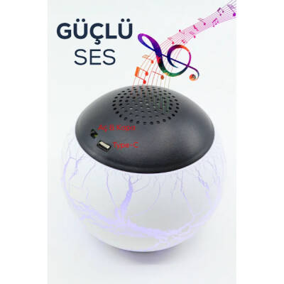 Bluetooth Özellikli Desenli Projektör Gece Lambası - 4