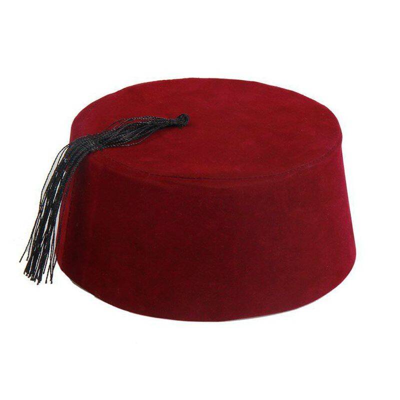 Bordo Renk Osmanlı Fesi 7 No 8-10 Yaş - 1